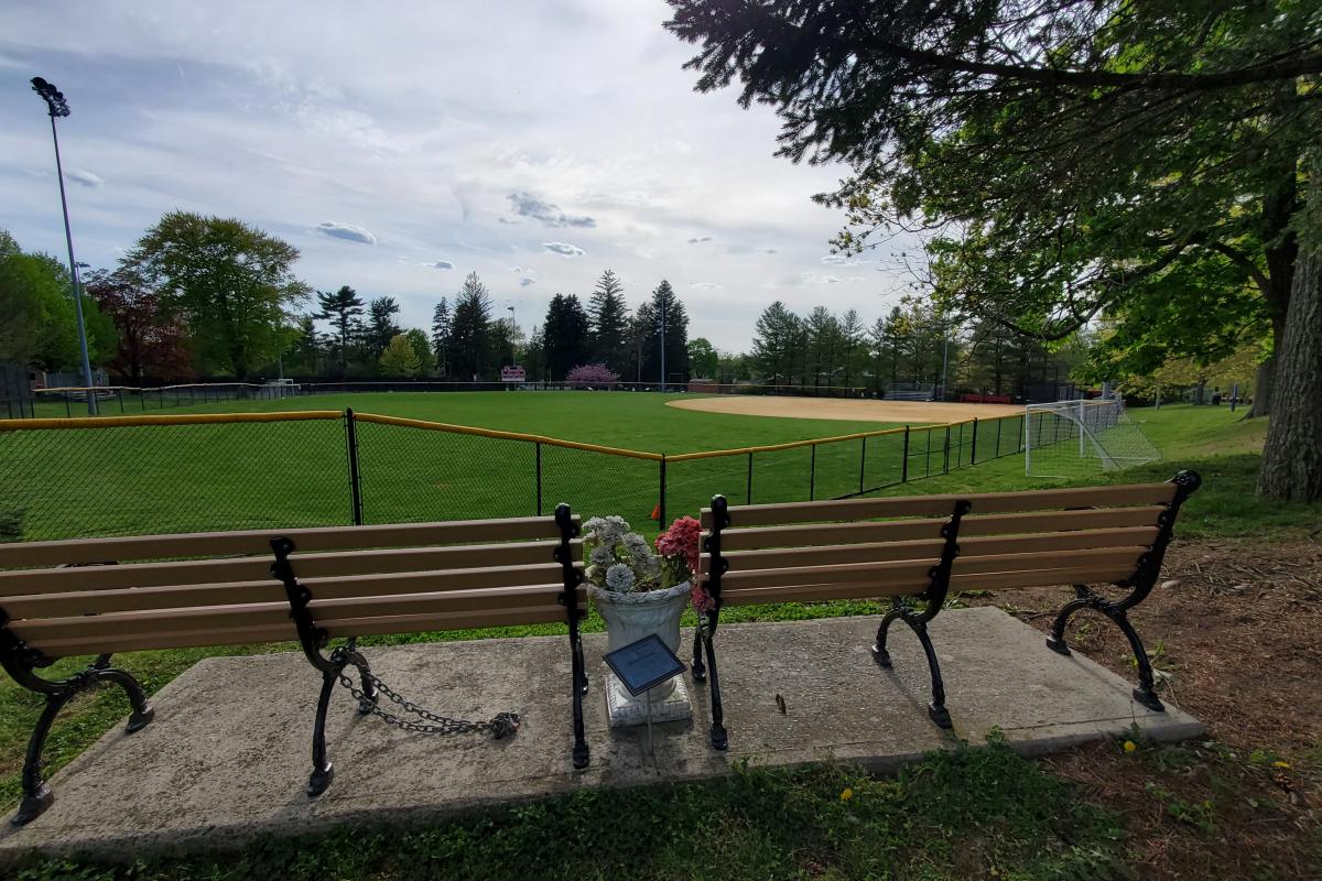 Memorial Benches in Outfield
