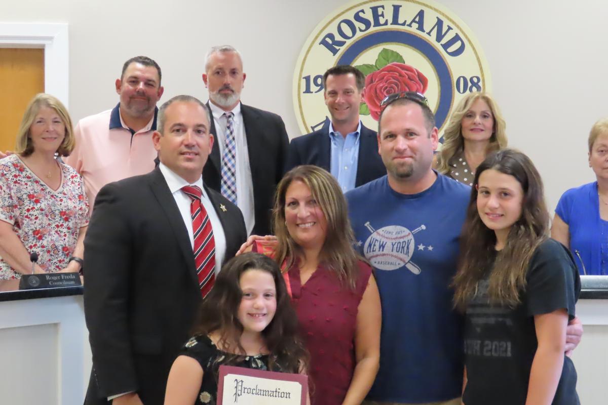Mayor Spango with 2022 Mother of the Year Mrs. Sturchio