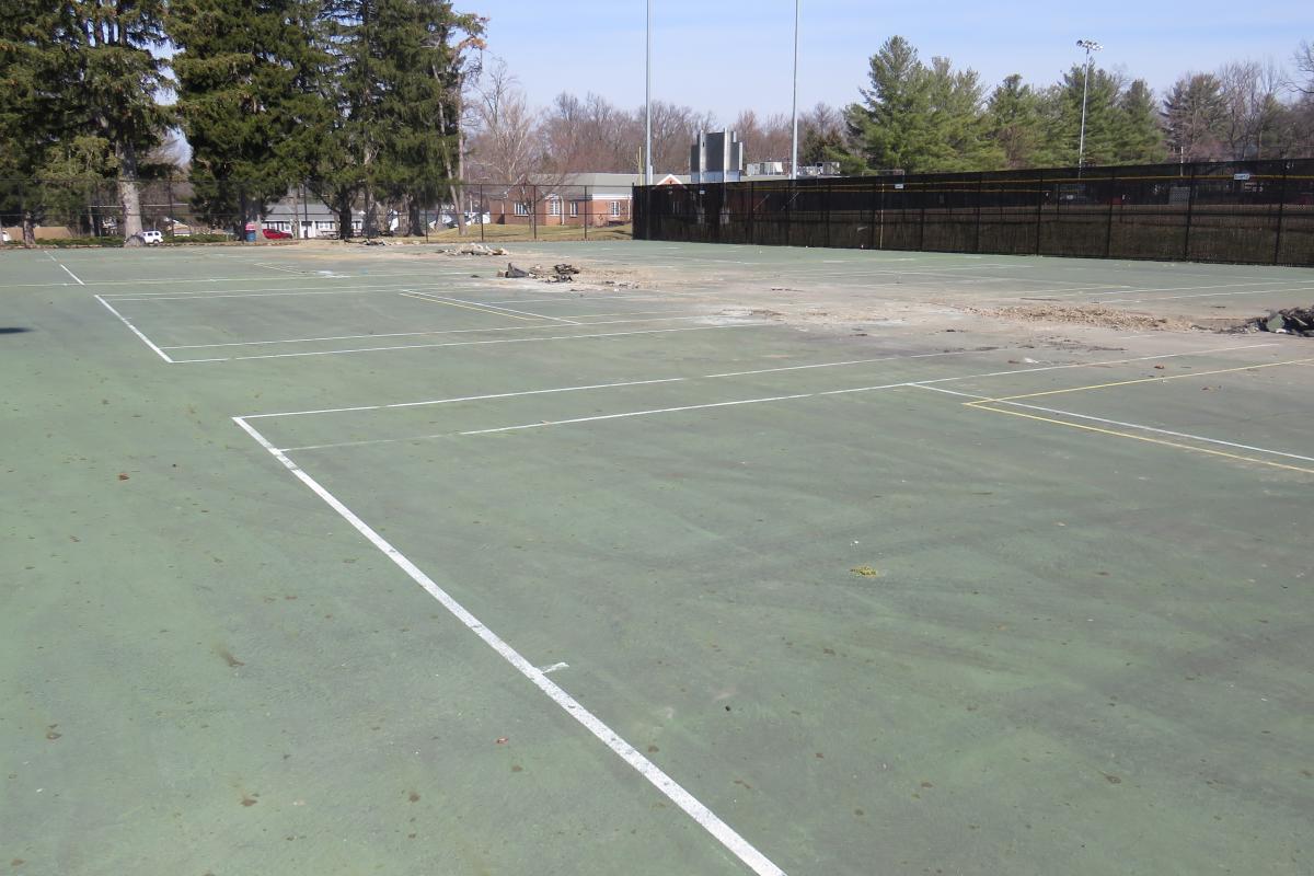 Tennis Court Construction - 3-11-22