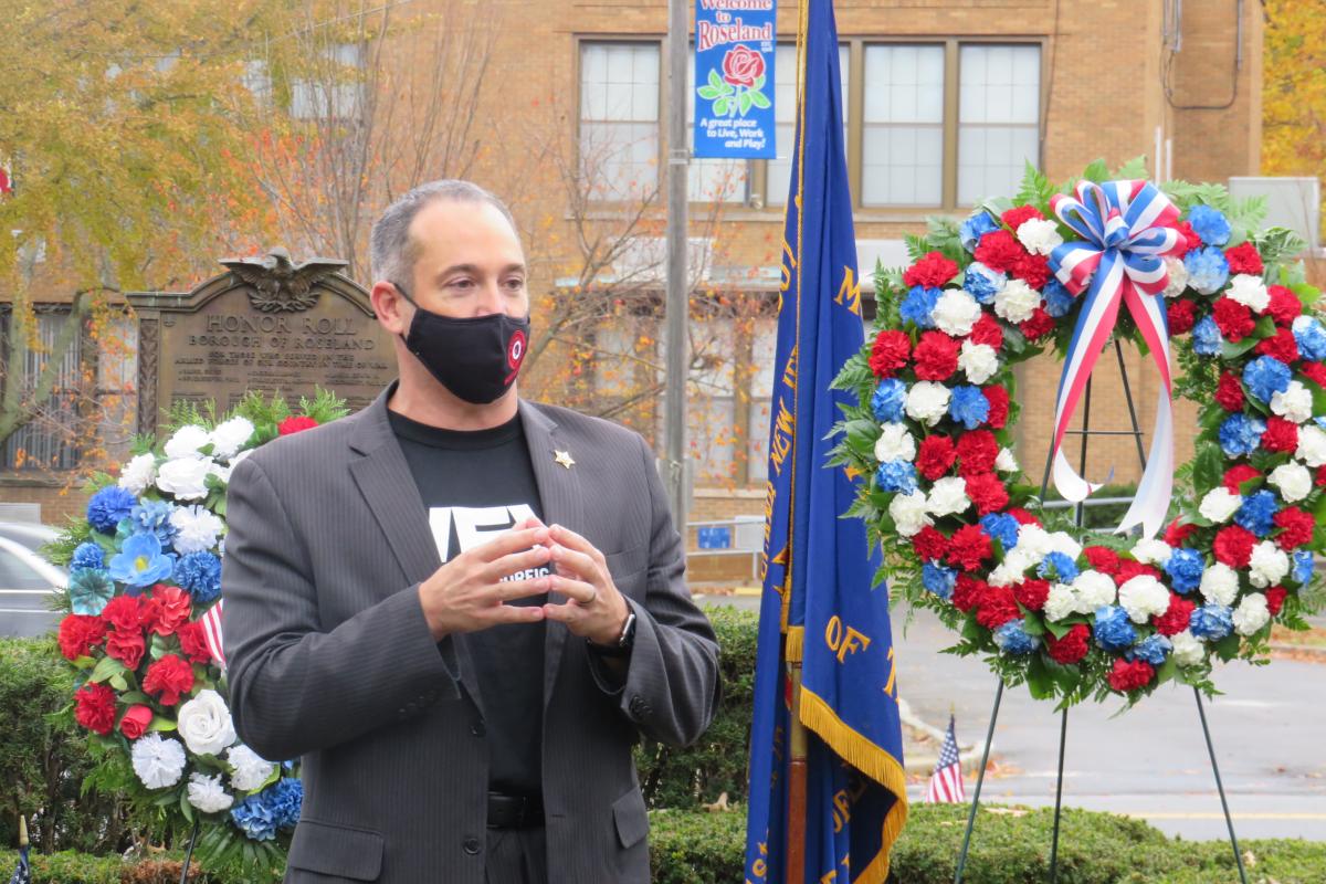 Mayor Spango at Veteran's Day Ceremony 2020