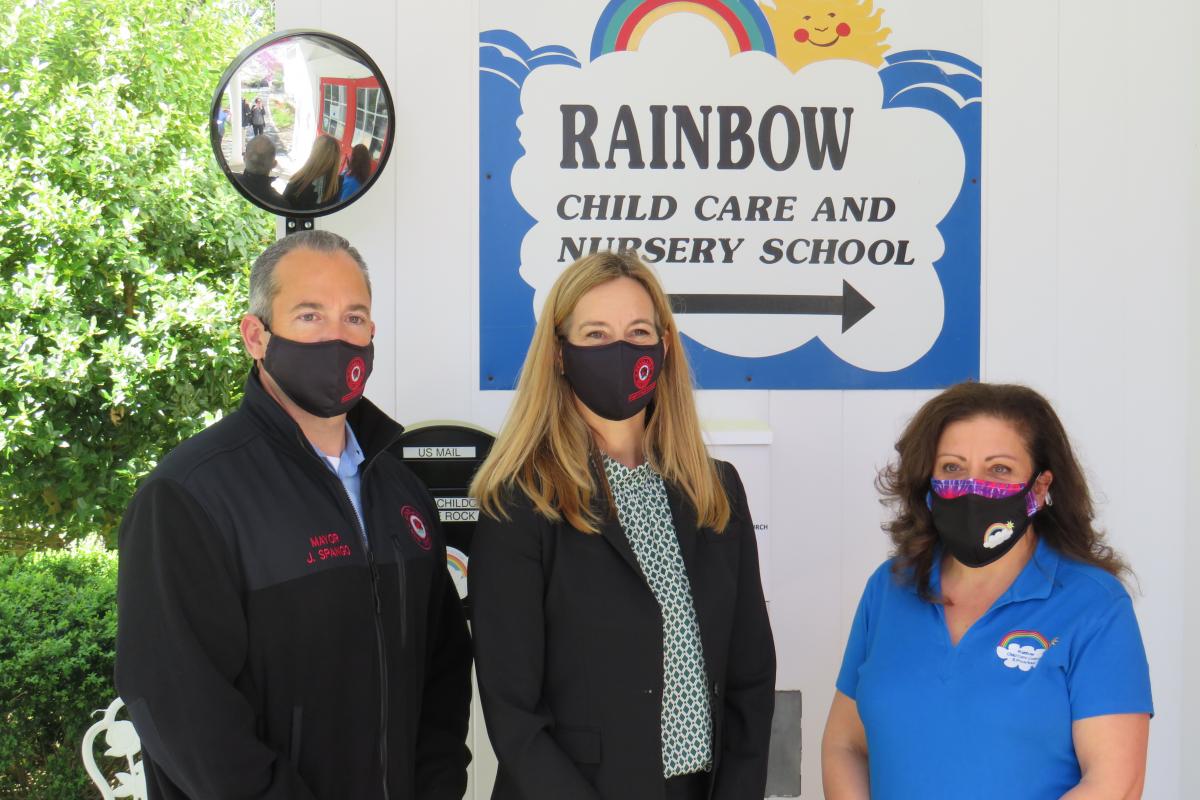 Mayor Spango and Congresswoman Sherill at Rainbow Day Care