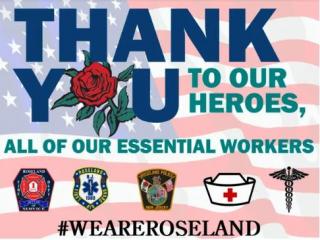 Roseland HSA First Responders Sign