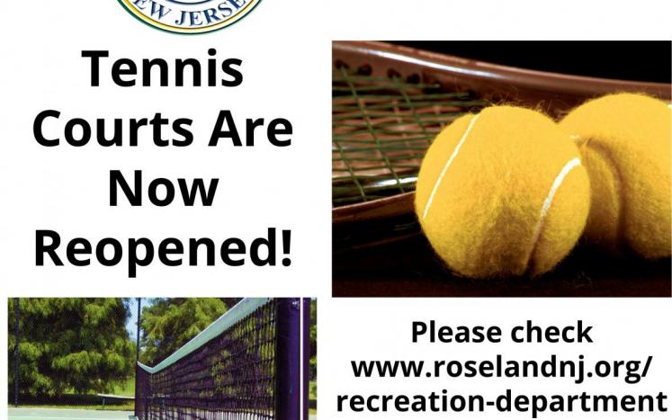 Reopened Tennis Court Announcement